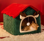 Christmas Reindeer Cat House