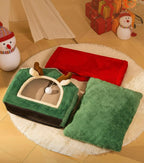 Christmas Reindeer Cat House