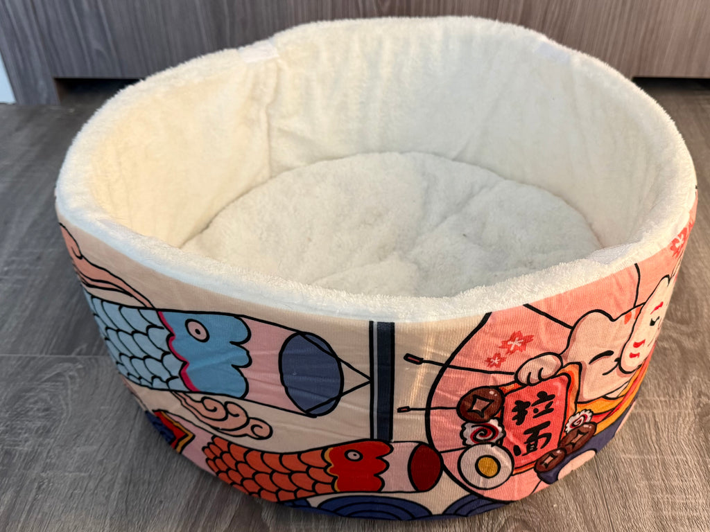 Ramen Bowl Cat Bed – Cozy, Warm & Adorably Unique