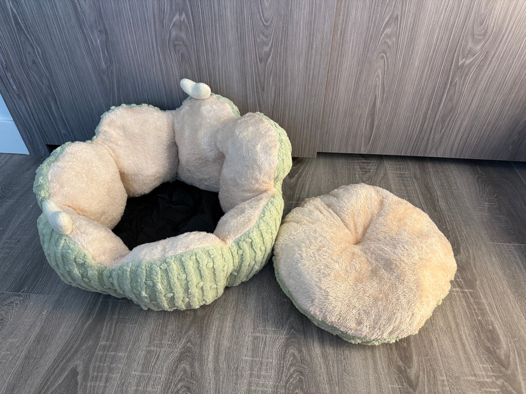 Cactus Cat Bed with Double-Sided Removable Cushion
